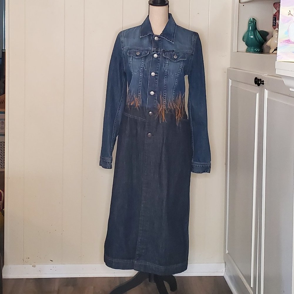 DNKY Jeans 3/4 Length Piece Jean Jacket